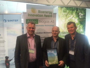 Antec Biogas vinner av Bioenergy Innovation Award
