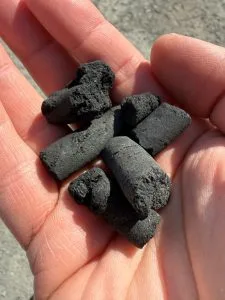 Biokull fra Arbion Industries sitt anlegg på Hønefoss
