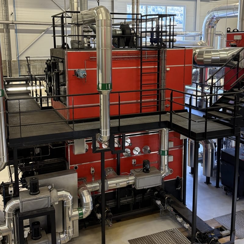 Fliskjele hos Hordaland Bioenergi på Voss