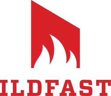 Ildfast logo rød