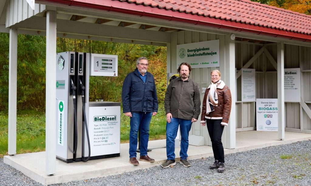 Erik Eid Hohle, Fredrik Andre Fongen og Eleonor Isberg på Energigården